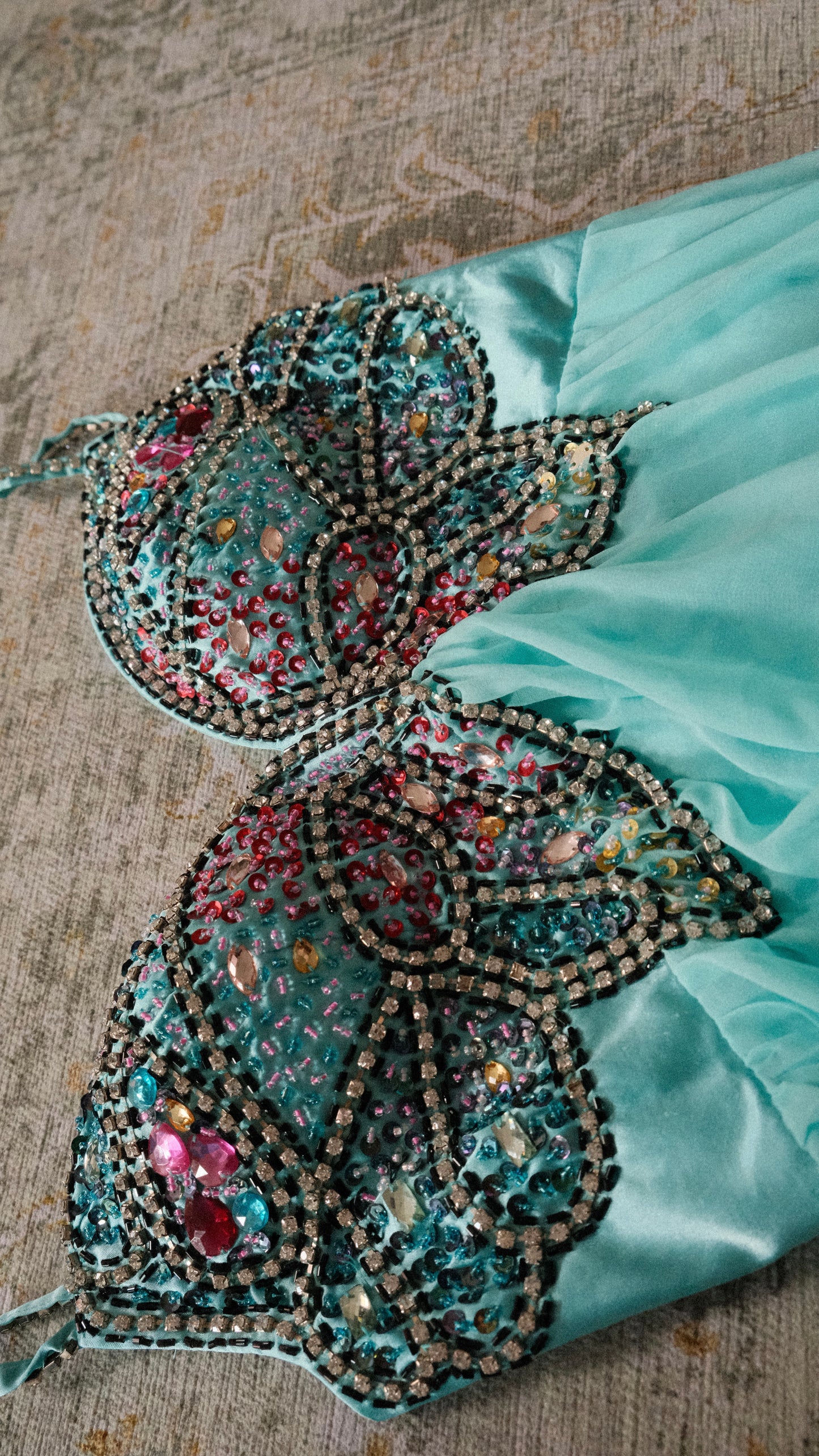Vintage Daisy butterfly bustier dress (XS/S-L)
