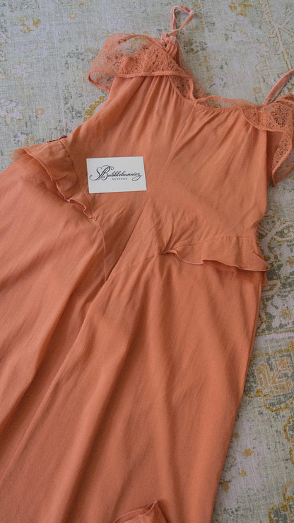 Vintage rustic off the shoulder babydoll
