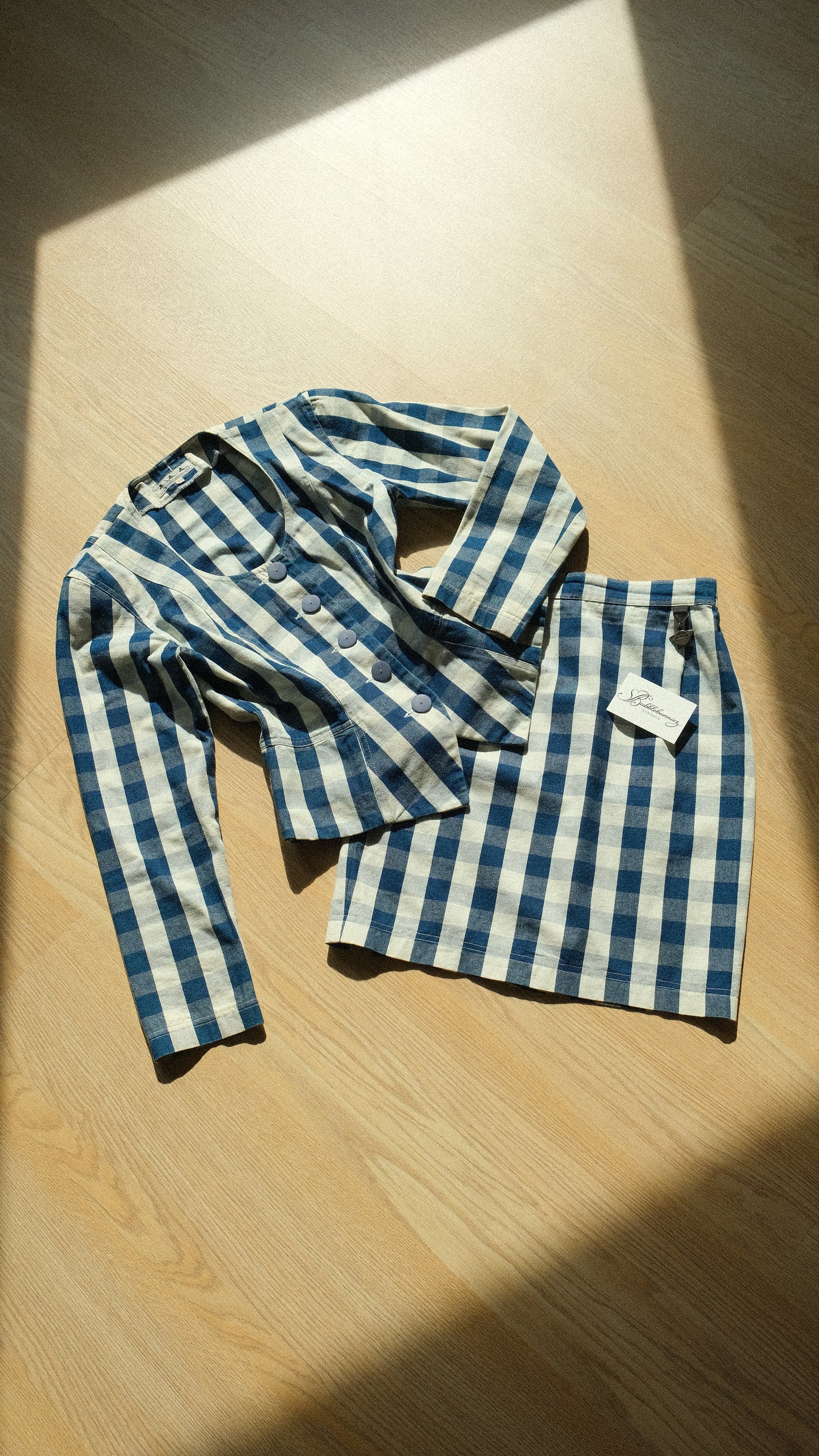 Chantal Thomass blue gingham 2 piece (XS/S)