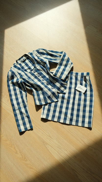 Chantal Thomass blue gingham 2 piece (XS/S)