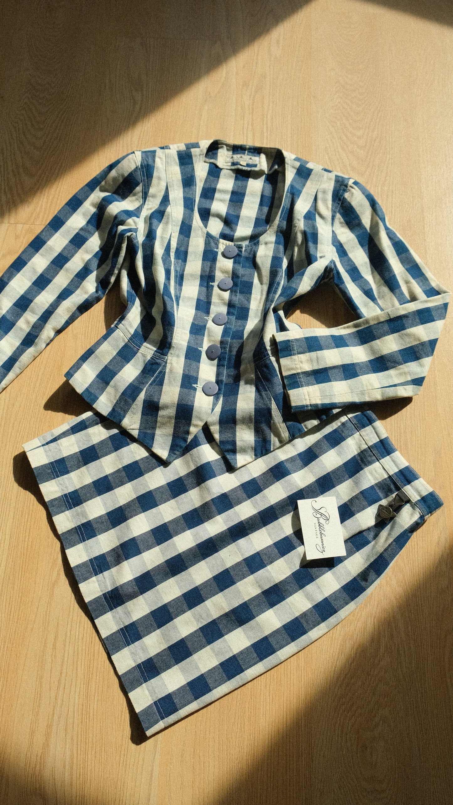 Chantal Thomass blue gingham 2 piece (XS/S)