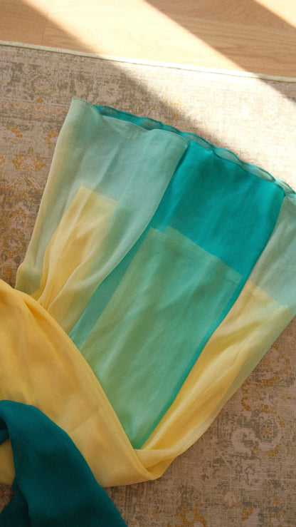 Vintage sorbet ombre dress (M-L)