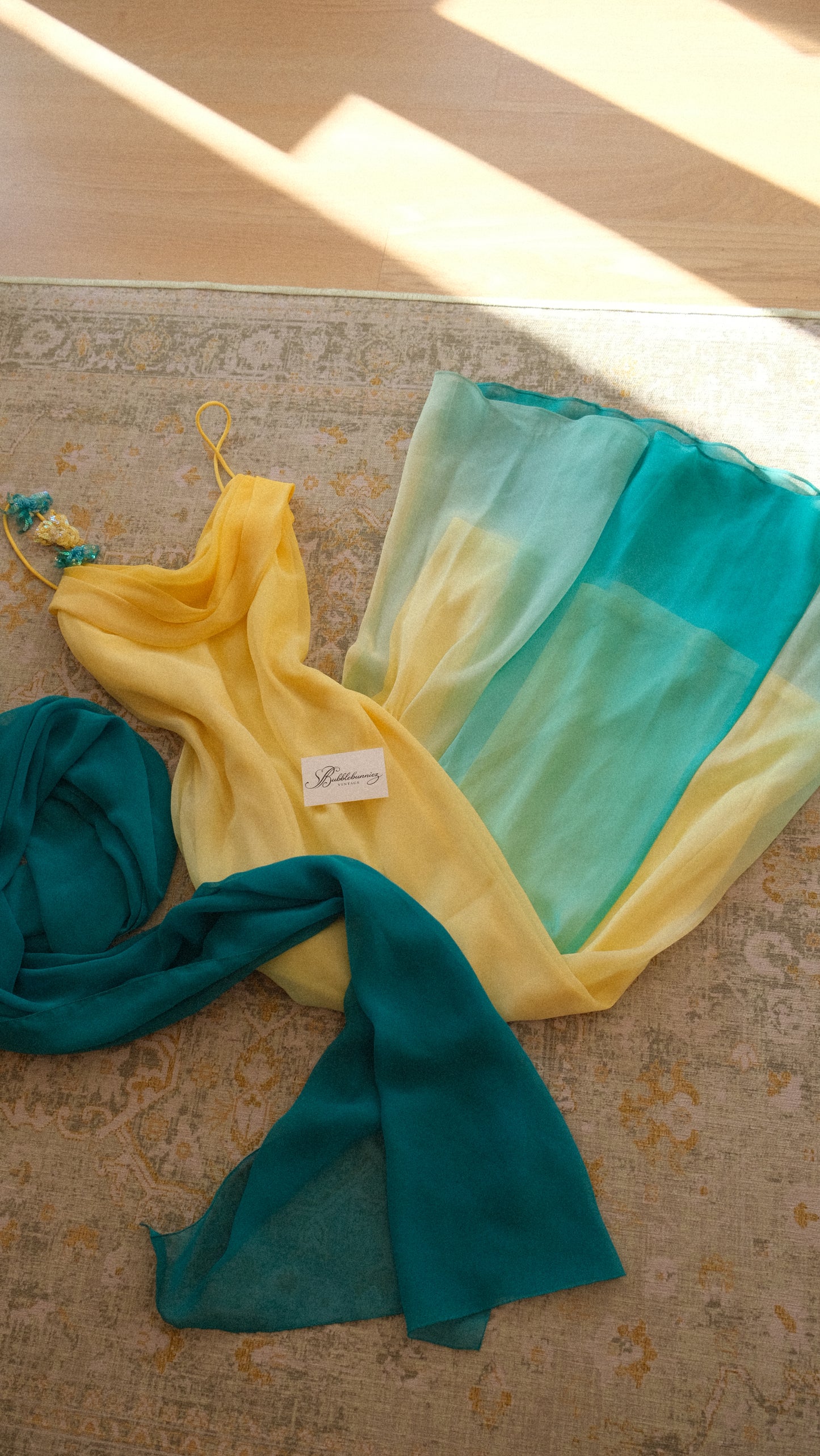 Vintage sorbet ombre dress (M-L)