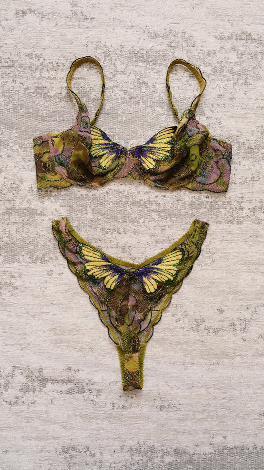 French vintage Butterfly set (80D)