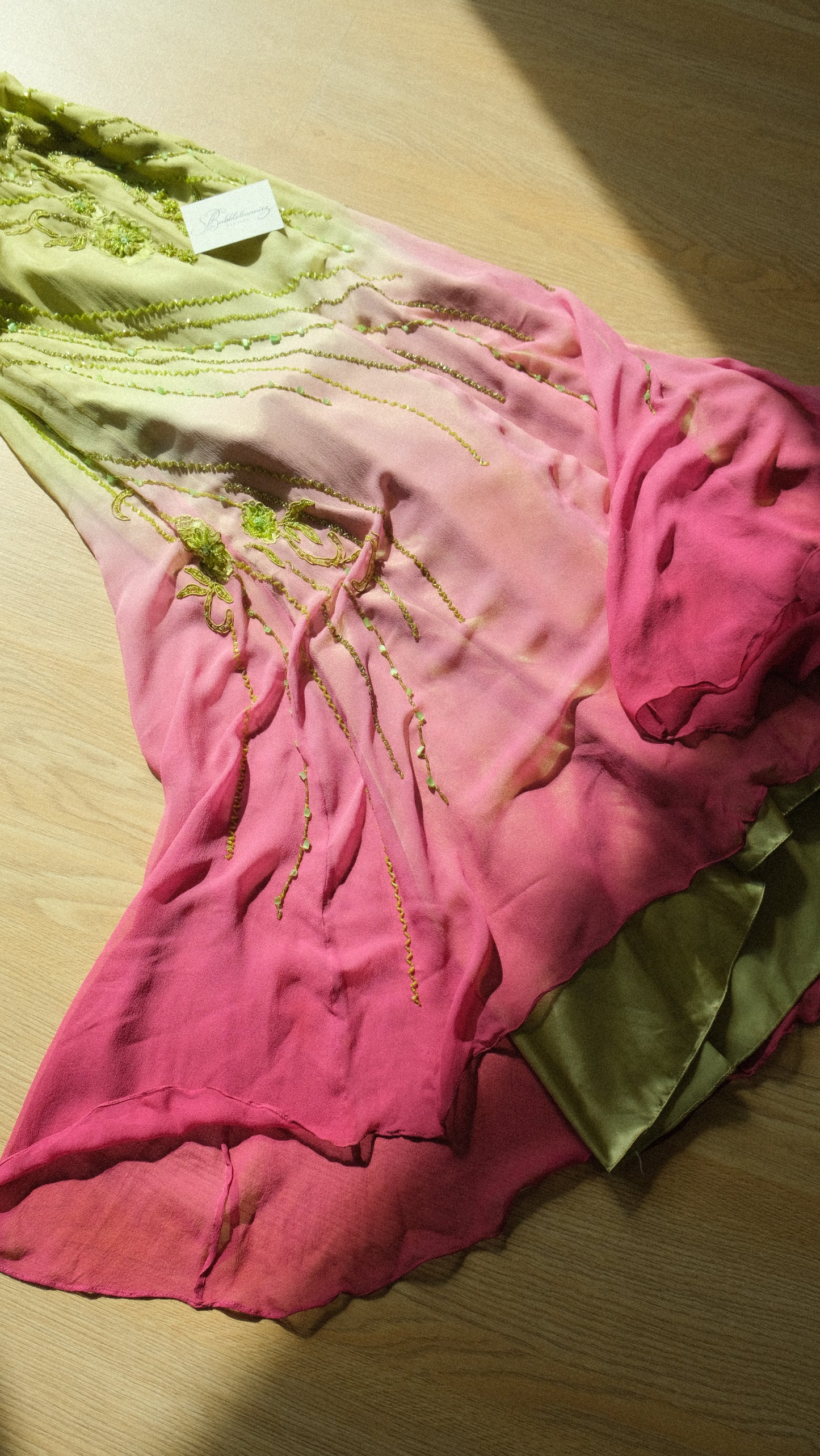 Vintage Spanish fae ombre dress (L)