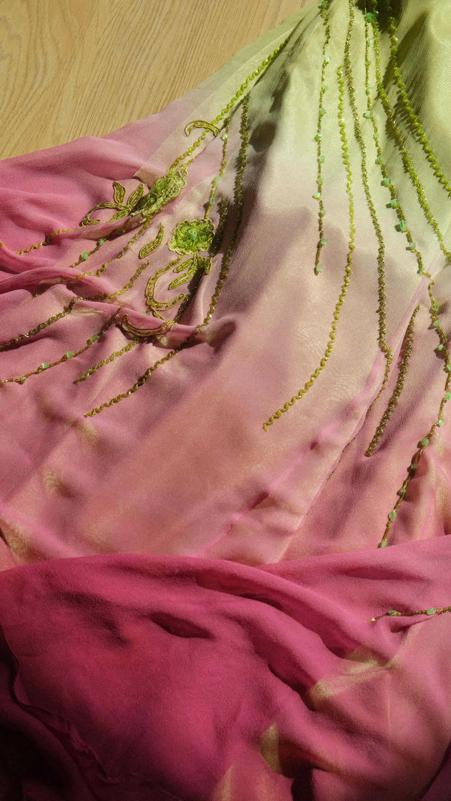 Vintage Spanish fae ombre dress (L)