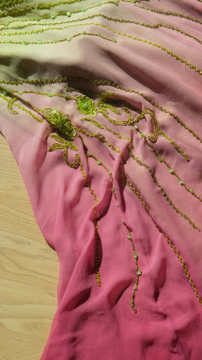 Vintage Spanish fae ombre dress (L)