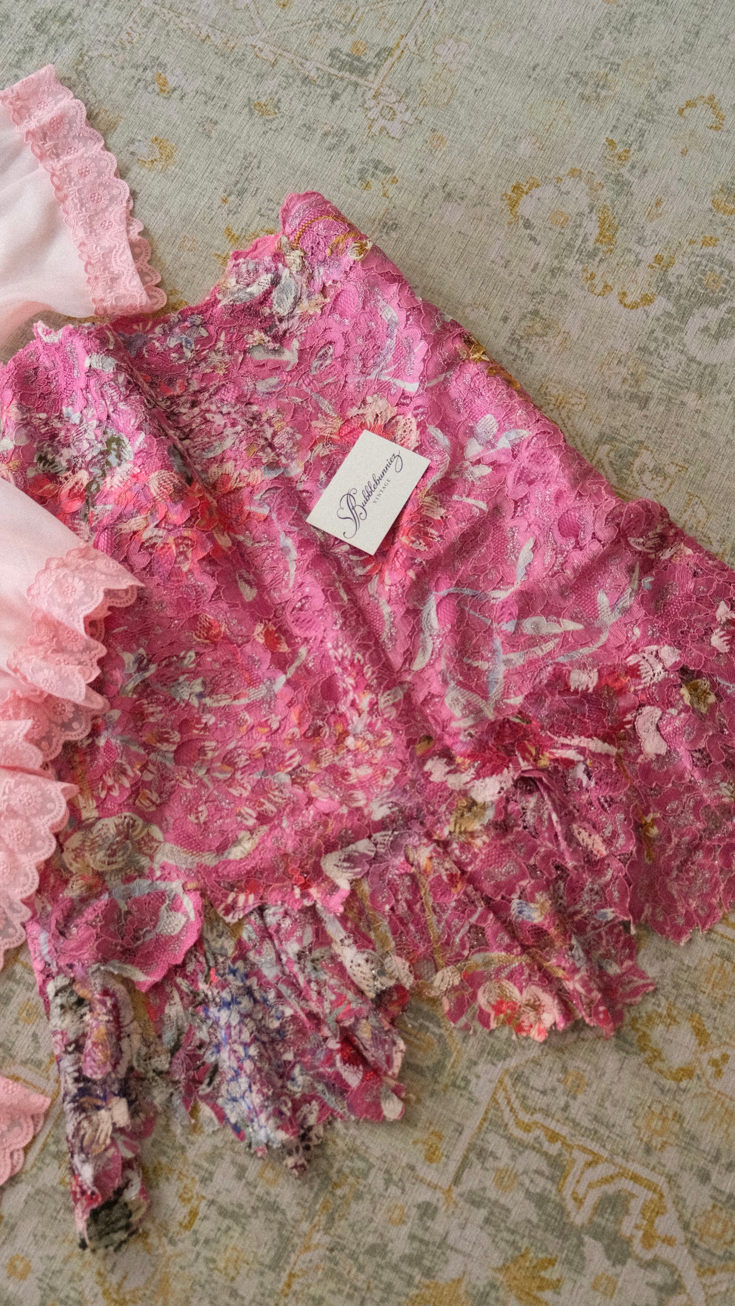 Vintage Italian berry pink skirt (M)
