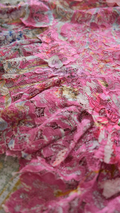 Vintage Italian berry pink skirt (M)