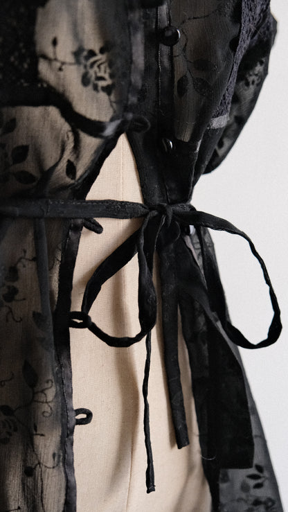 Vintage short sleeve blouse (M)