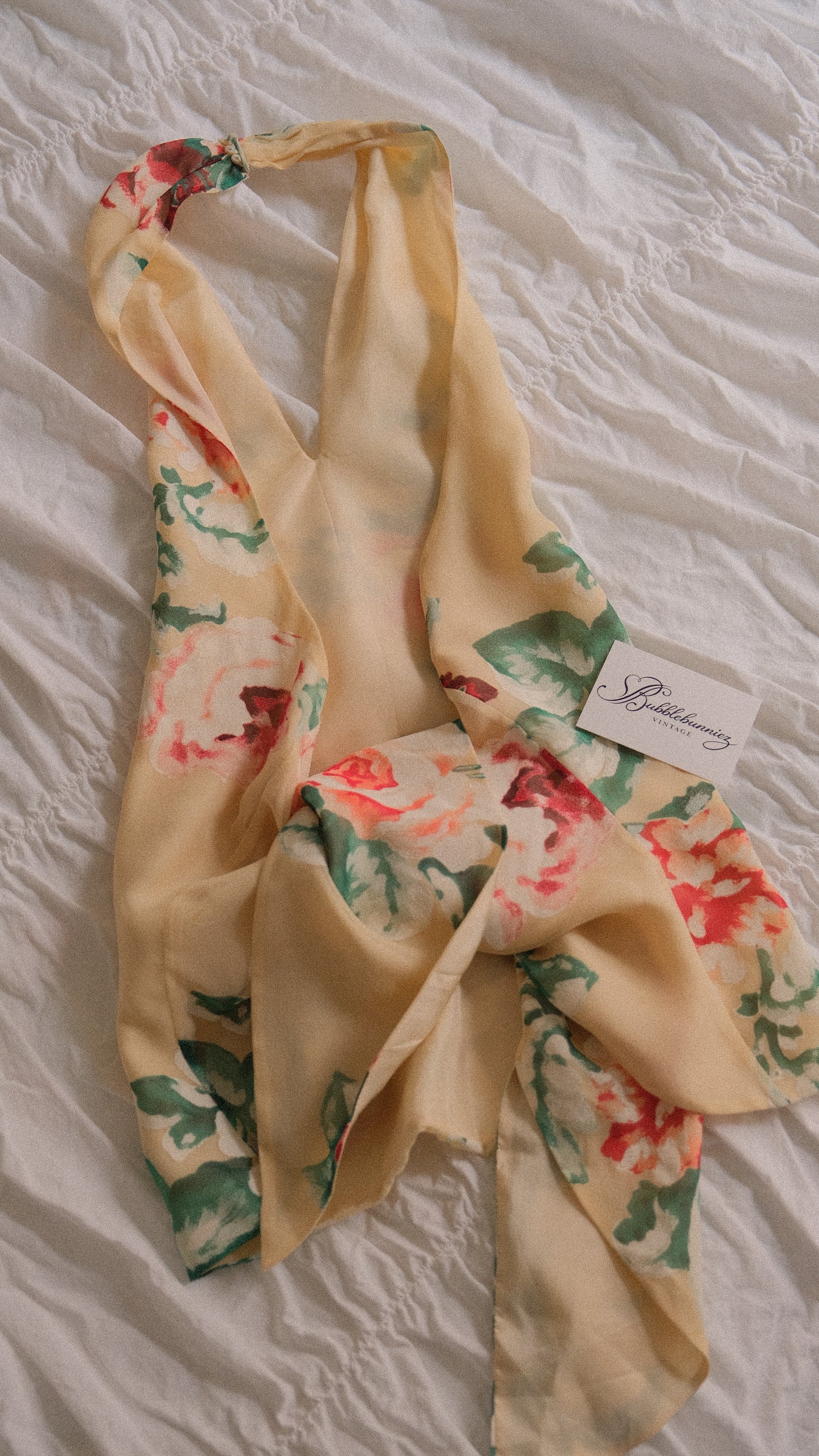 Vintage Italian floral 2 piece set