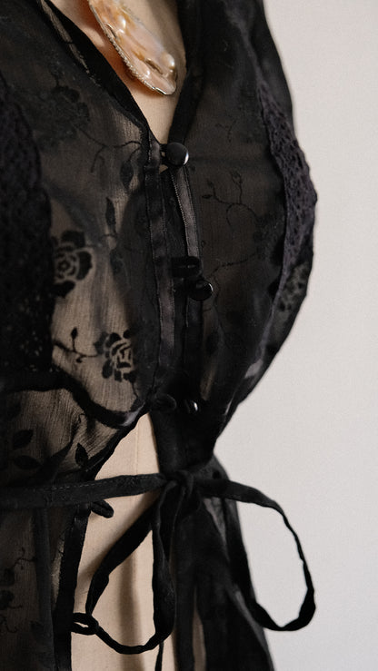 Vintage short sleeve blouse (M)