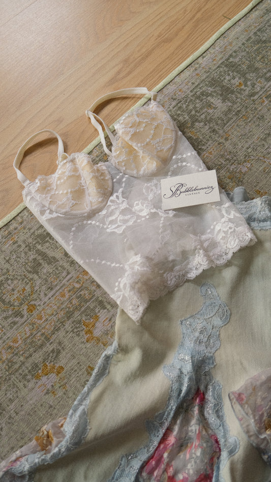 Vintage La Perla lace corset (S-M)