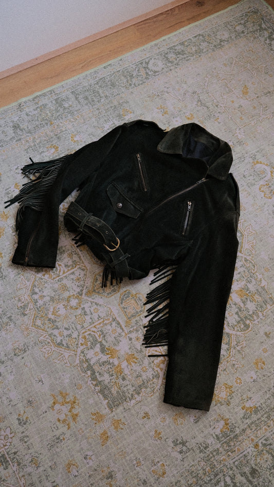 Deep Green Spanish Fringe jacket (M, L)