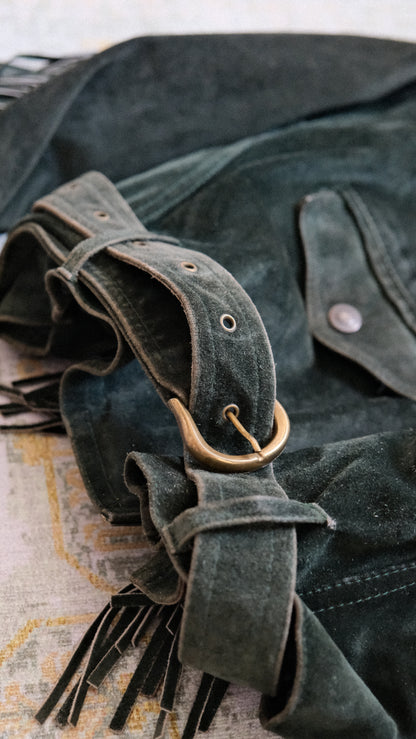 Deep Green Spanish Fringe jacket (M, L)