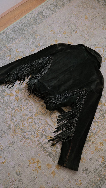 Deep Green Spanish Fringe jacket (M, L)