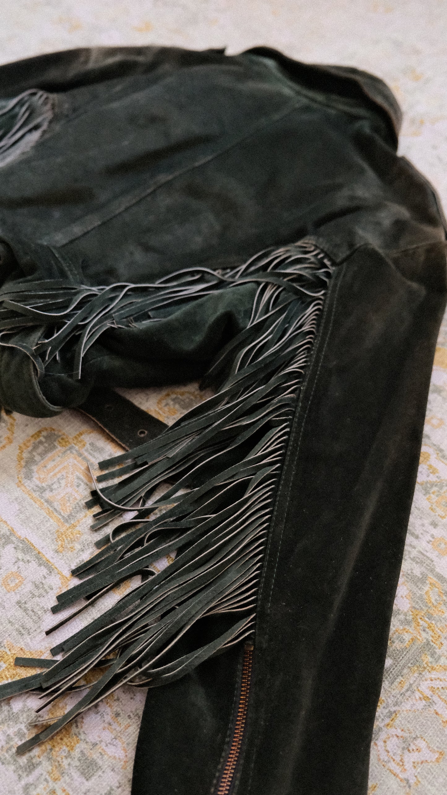 Deep Green Spanish Fringe jacket (M, L)