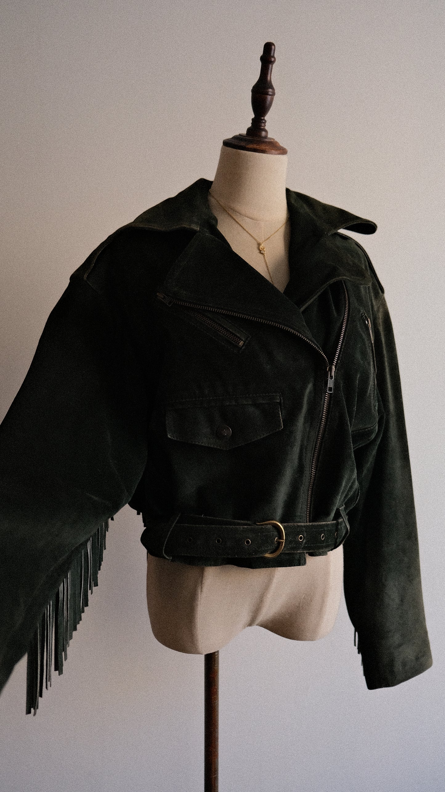 Deep Green Spanish Fringe jacket (M, L)