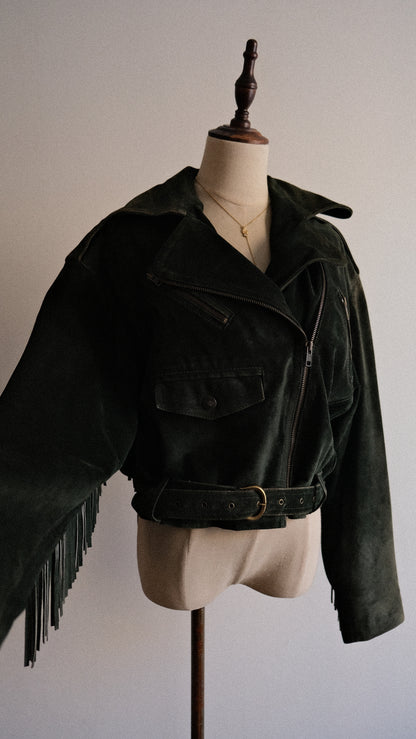 Deep Green Spanish Fringe jacket (M, L)