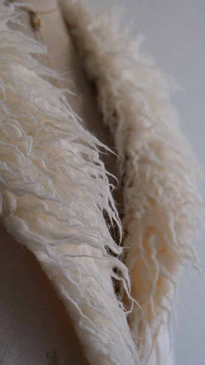 Vintage French Faux Fur winter coat (M)