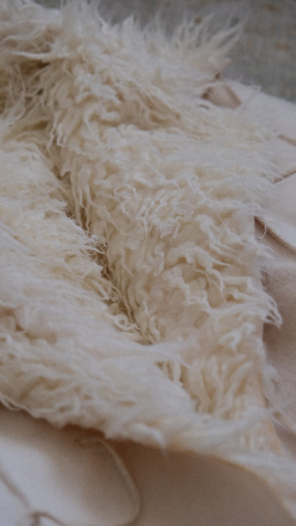 Vintage French Faux Fur winter coat (M)