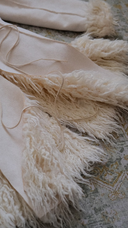 Vintage French Faux Fur winter coat (M)