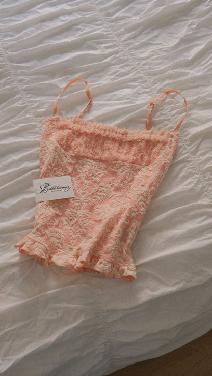 Old pink milkmaid top