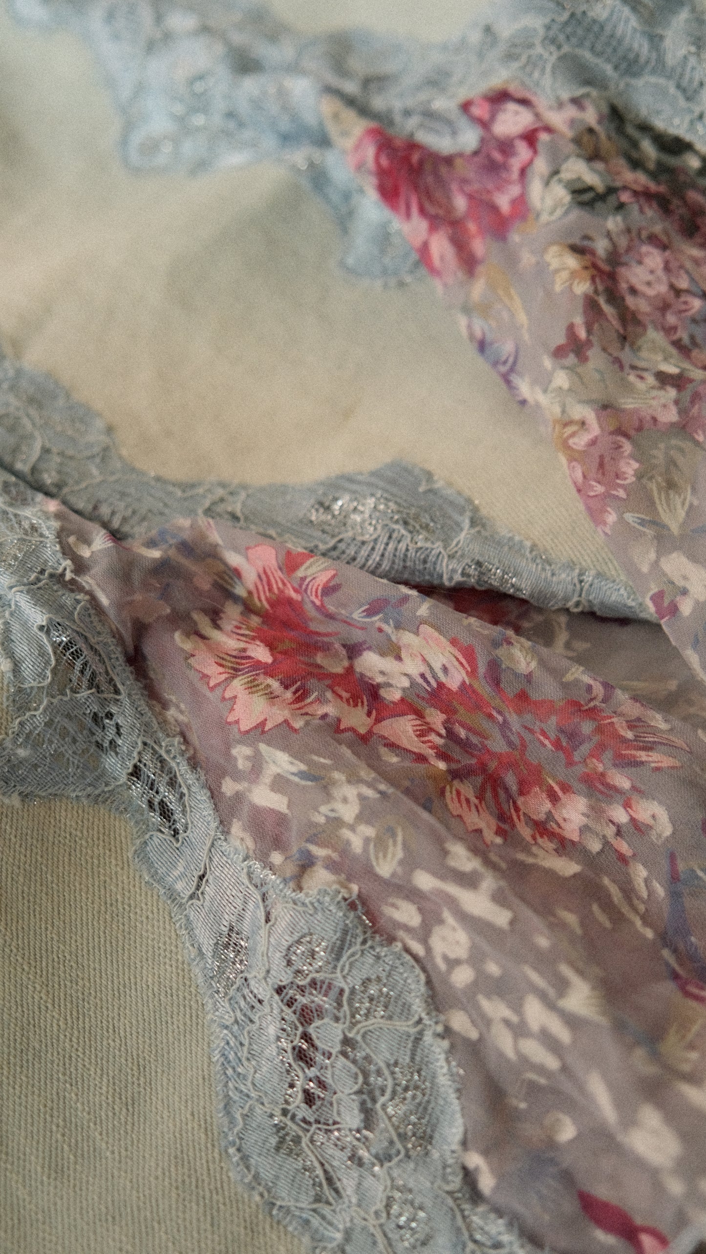Vintage soft blue denim mermaid skirt (S/M, M)