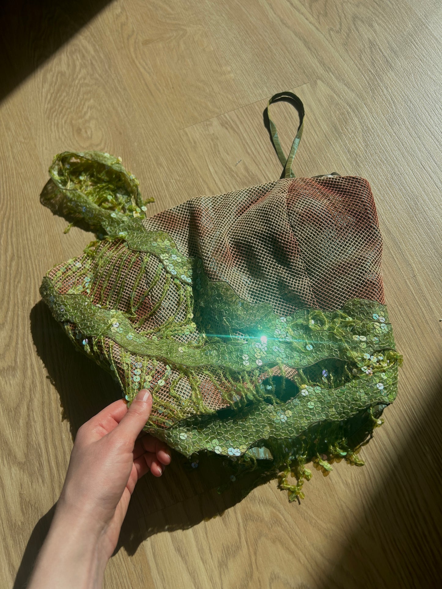 Mint green mermaid bustier (L-XL)