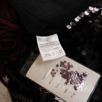 Dark rose in bloom dress (M, M/L)