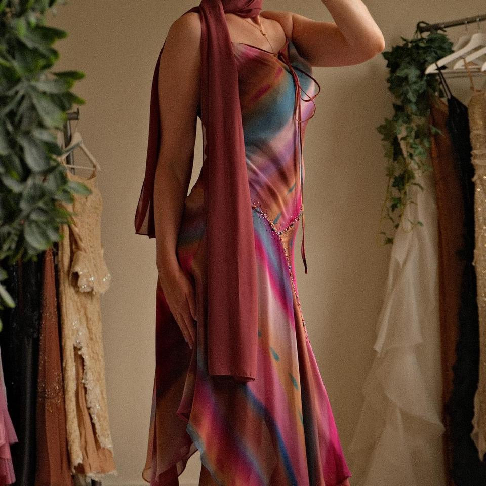 Sunset hue romance dress (S/M, M)