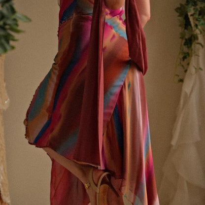 Sunset hue romance dress (S/M, M)