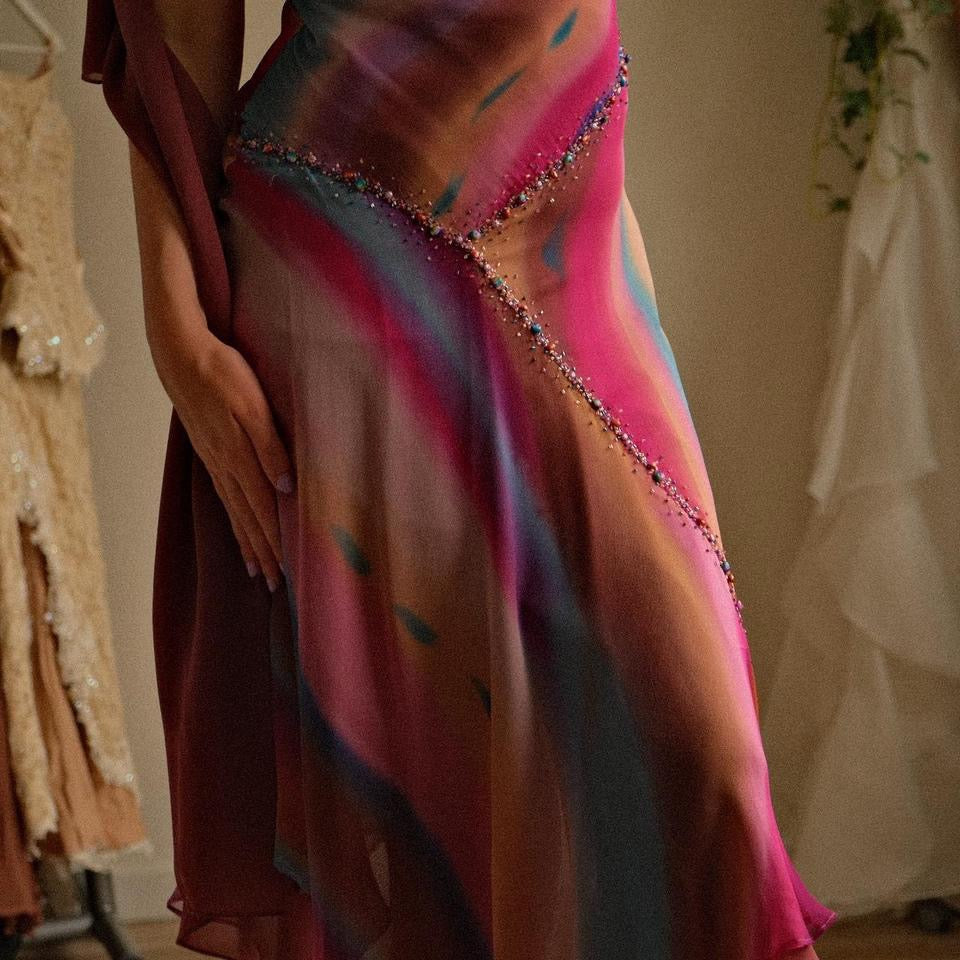 Sunset hue romance dress (S/M, M)