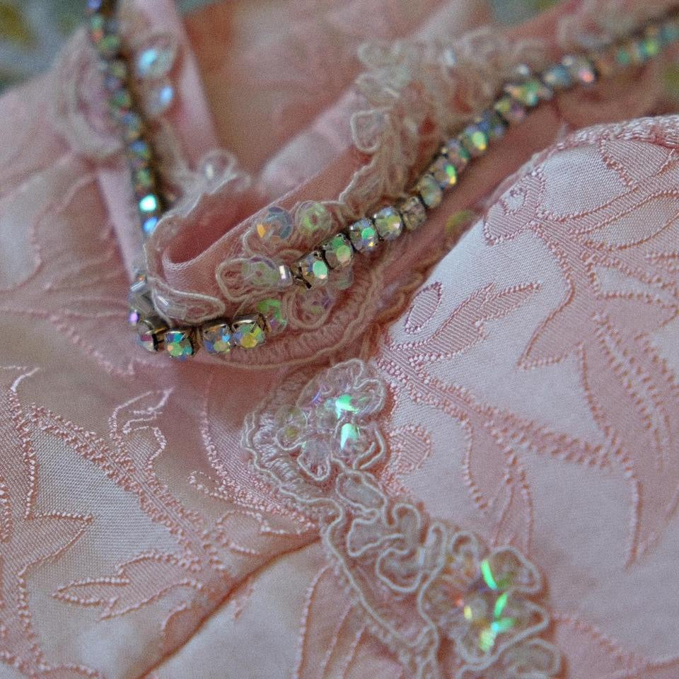 Light pink ruffled dream corset dress (M, M/L)