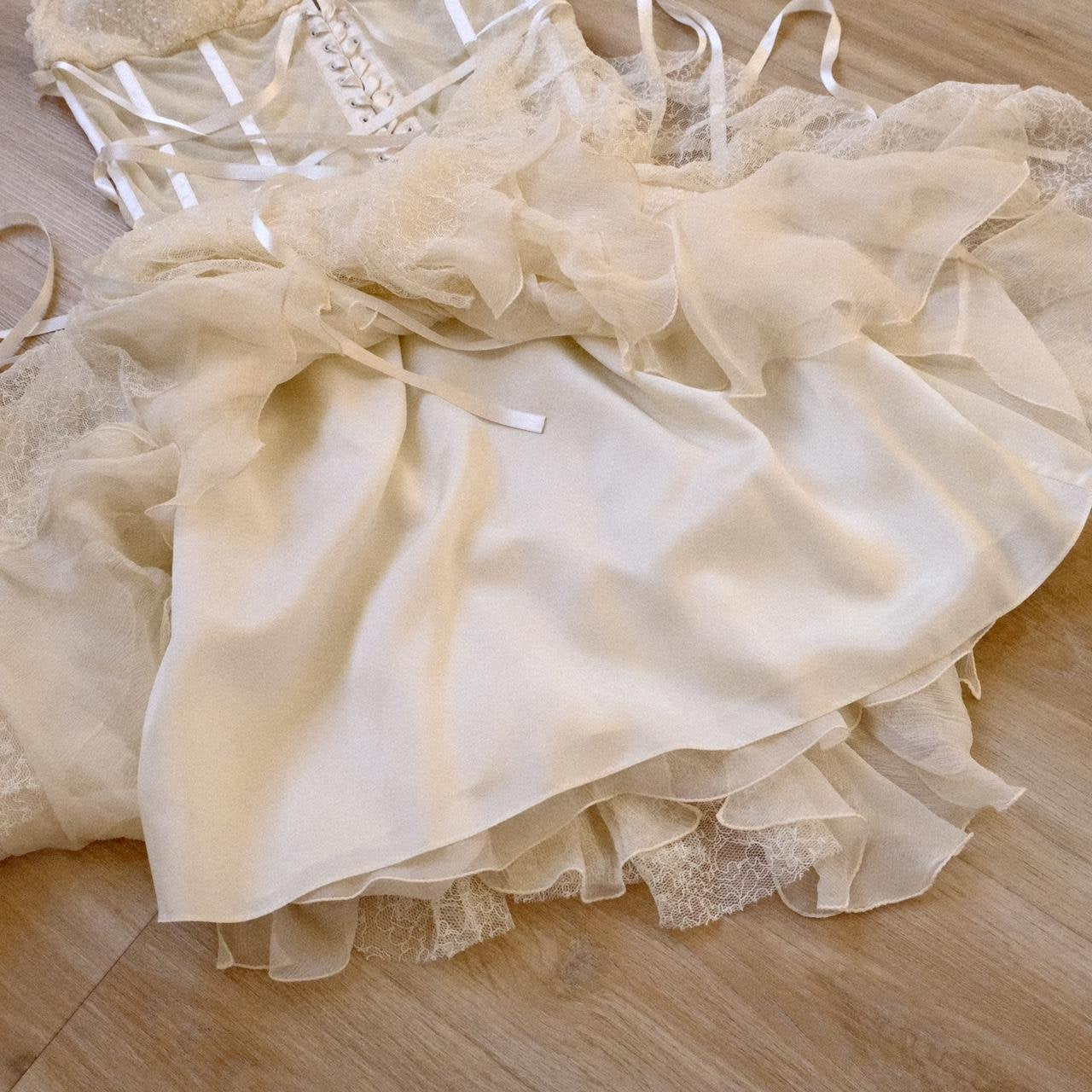 Delicate Bridal Fantasy dress (S/M, M)