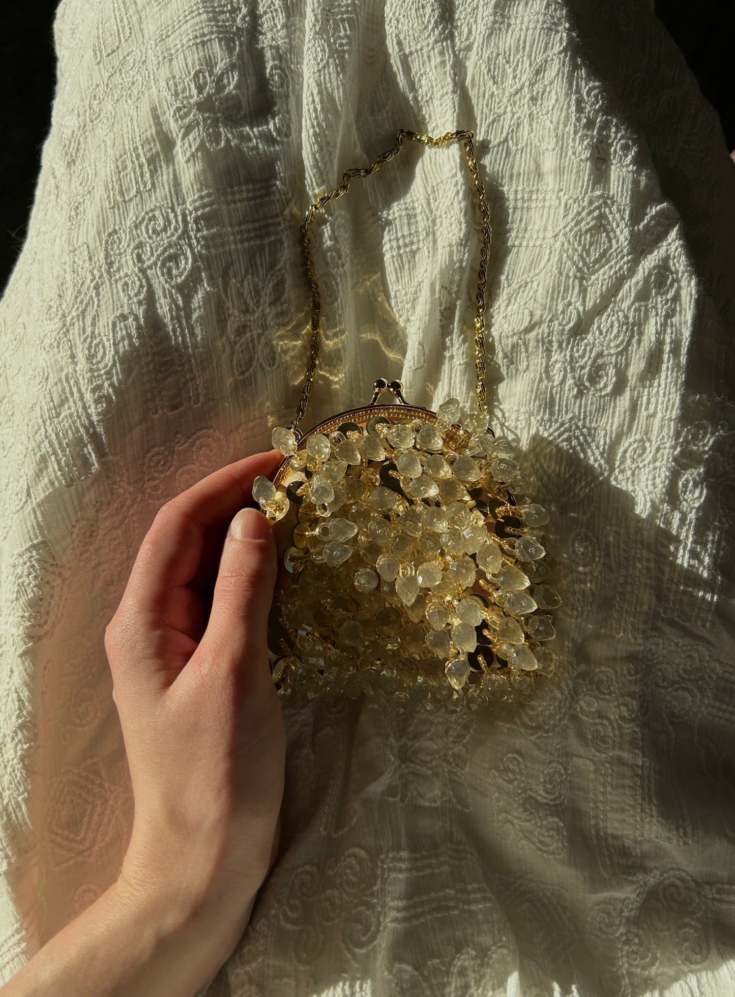 Golden Hour Bloom clutch