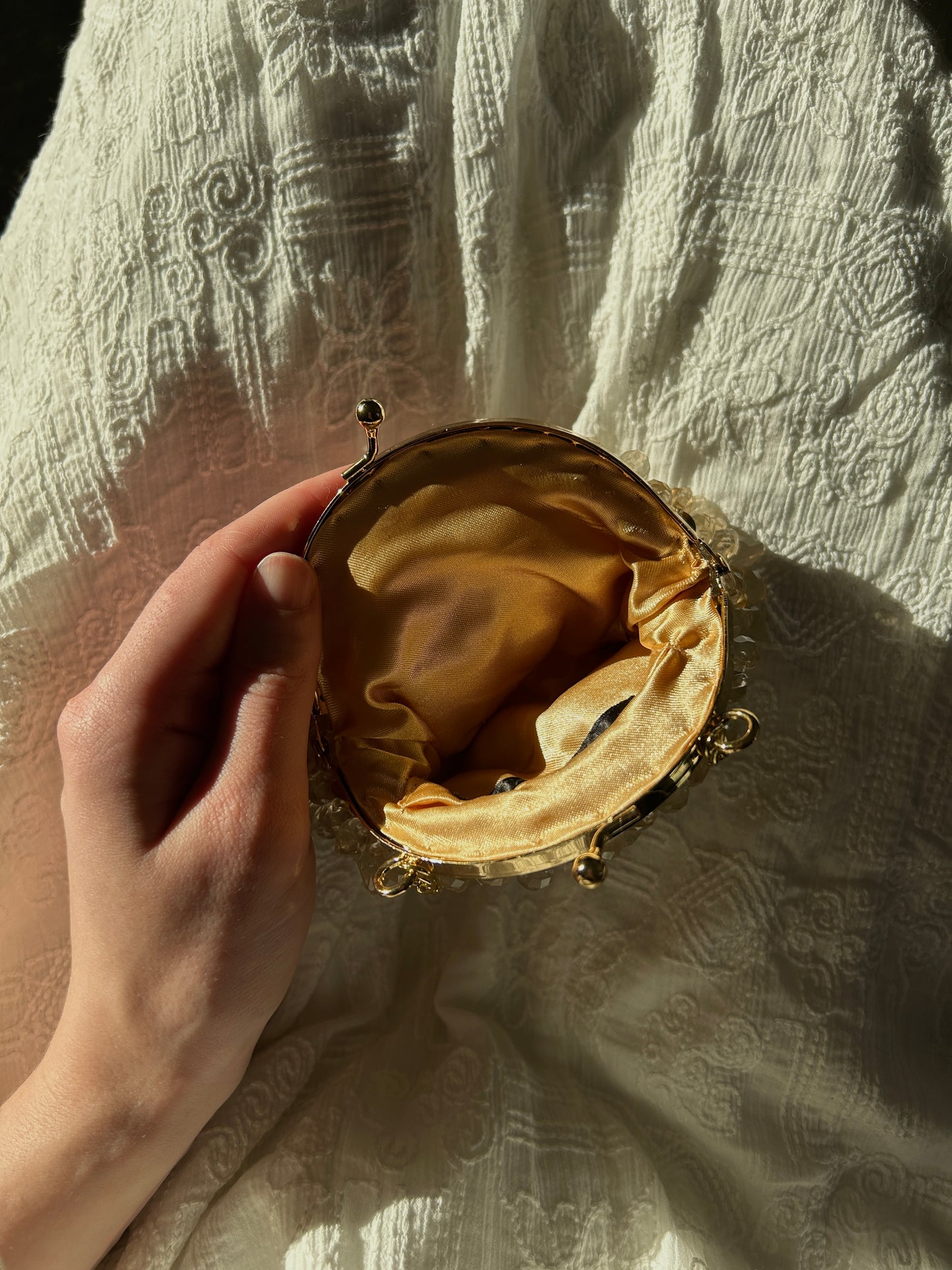 Golden Hour Bloom clutch