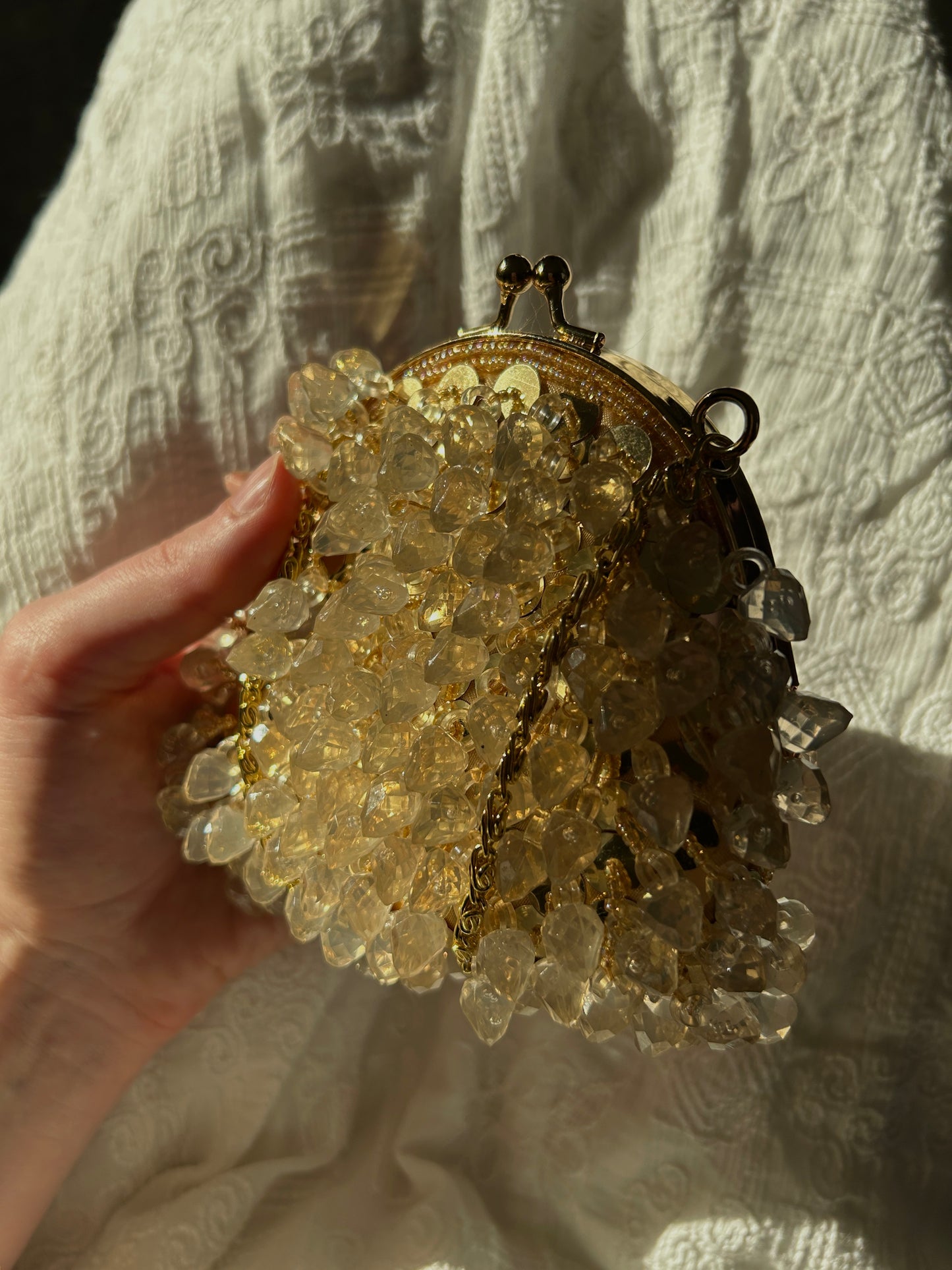 Golden Hour Bloom clutch