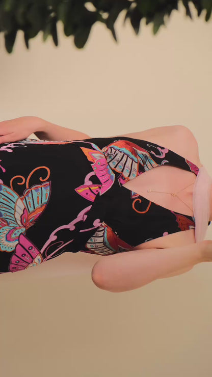 Nocturne Flutter dress (L, L/XL)