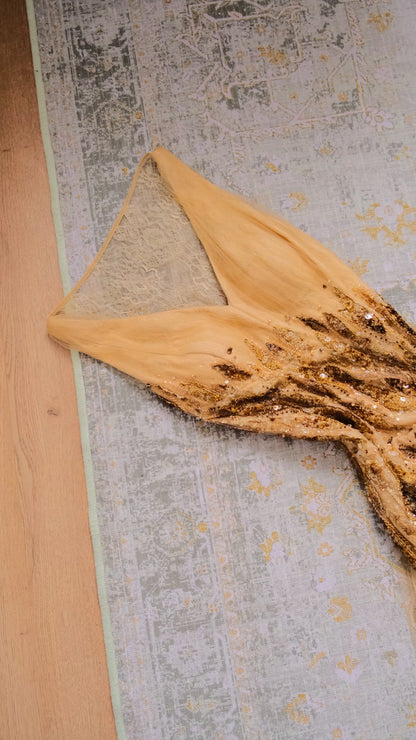 Spanish Dust of Gold evening gown (M)