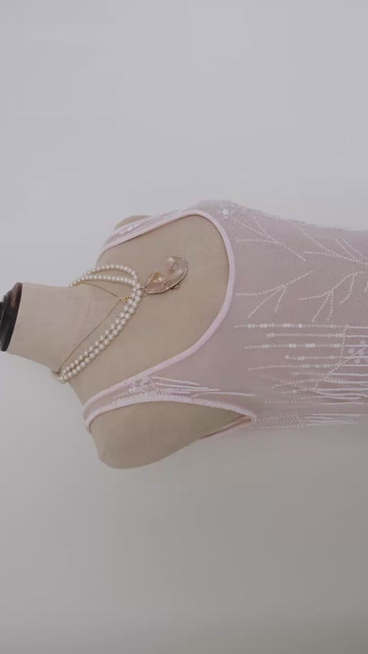 Sheer pastel pink romance dress (M, M/L)